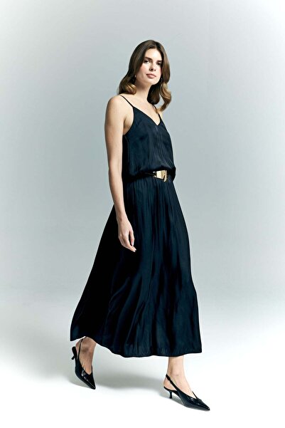 Sateen Fustă Tosca - Negru