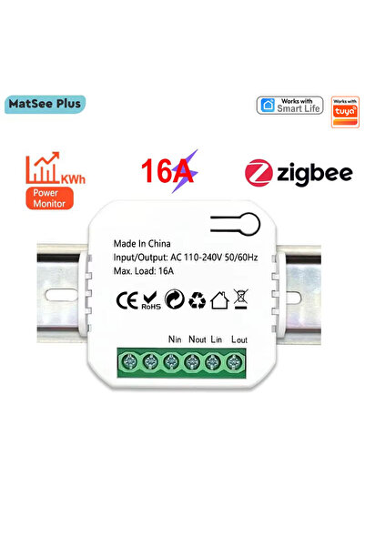 Choice مفتاح زيجبي ذكي لمراقبة استهلاك الكهرباء والطاقة (كيلوواط/ساعة) على سك...