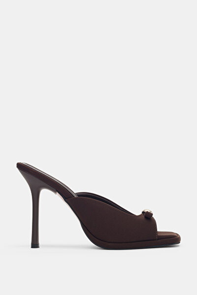 selin shoes Papuci de damă cu toc și cataramă Norisse - MARO