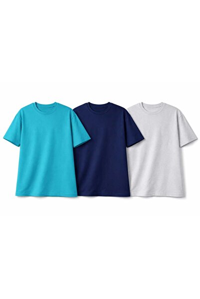 ANATOLIATEKSTILE Set of 3 Premium Plus Size Men's T-Shirts – Soft Cotton, Loo...