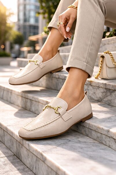 Moda Frato K-311 Rahat Taban Kadın Babet Günlük Rok Ayakkabı Hafif ve Rahat K...