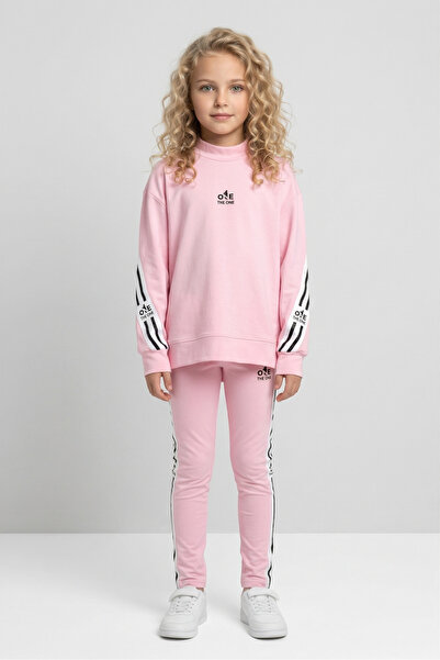 Black One Αθλητικό σετ για κορίτσια ριγέ casual φούτερ και κολάν – Άνετη εφαρ...