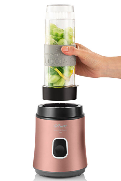 Arzum AR1101 Shake'N Take Joy 600W Kişisel Smoothie Blender,Kahve Öğütücü,Taşınabilir Spor Şişe,Gün Batımı