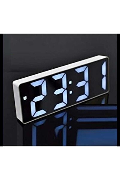 İSFA HOME Dijital Led Göstergeli Masa Üstü Saat 18x6 cm