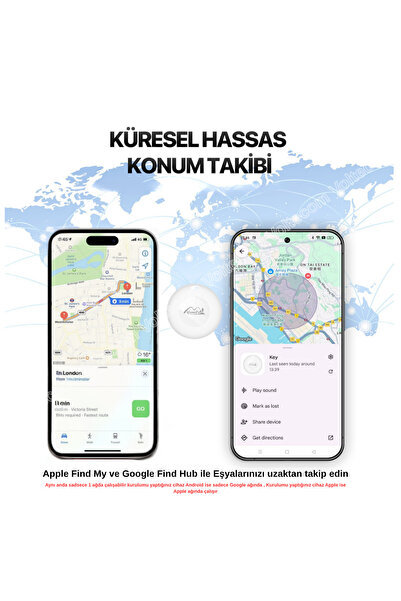 voltix Lifemate LifeTag - İOS ve Android Uyumlu - Akıllı Takip Cihazı - Smart Tag - Beyaz