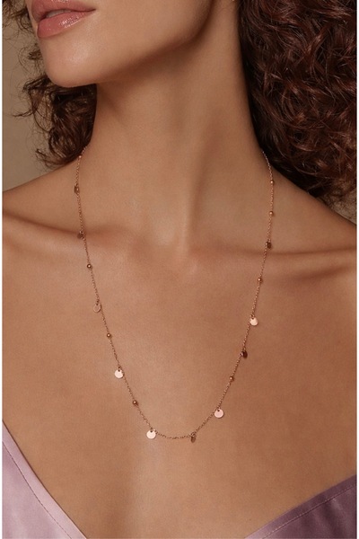 Argentum Concept 925 Ayar Gümüş Pullu Uzun Kolye - N117901