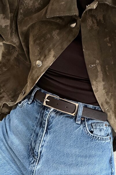 keisy Silvana Gümüş Με αγκράφα Γυναικείο Ζώνη (Πικρό Καφέ)