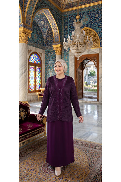GÖKMEN GİYİM Dantel Ceketli Abiye Takım Elbise 2208