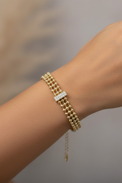 XUPING JEWELRY سوار من الزركون المرصع بالأحجار الكريمة من ستايل إنسي/شوبينج ج...