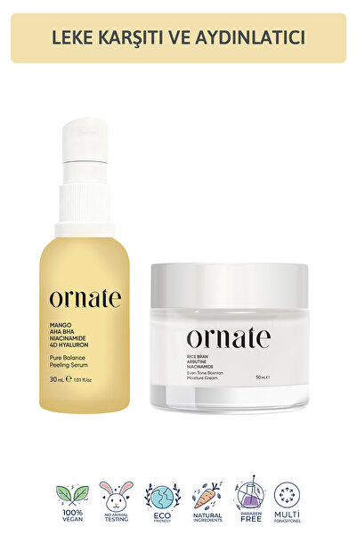 ORNATE Leke ve Karşıtı Niacinamide, AHA BHA ve Arbutin içerikli Leke Karşıtı ...