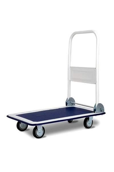 Egardenkart Platform Trolley Cart - Heavy Duty Trolley with Anti Slip Metal P...