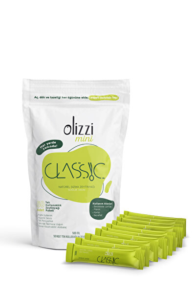 Olizzi Classic Mini Tek Kullanımlık Zeytinyağı 10 ML X 50 Adet