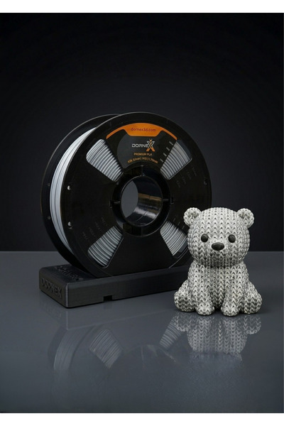 Dornex Gümüş Gri Silk PLA Filament (1KG)