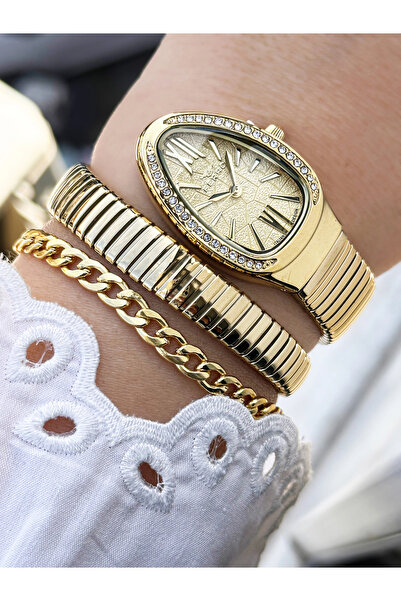 FERRO Yellow Steel Cord Women Wrist Watch Fl40154A-B4 3Atm Waterproof 2 Year ...