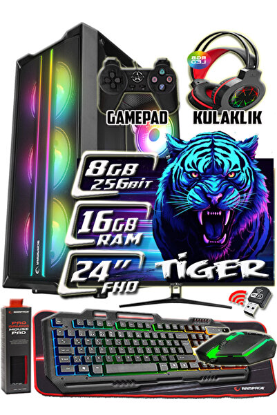 WARBOX TİGER 8GB Ekran Kartı Rx580 DDR5 Xeon X5650 16gb Ram 256gb Ssd 250gb H...