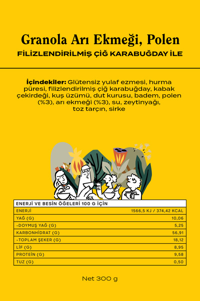 THE GOOD WİLD Granola Karma Paket | Glutensiz Atıştırmalık | Yüksek Lif | Kurutulmuş Çilek | 3 x 300 Gr