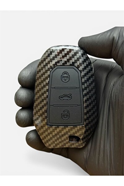 ÖZEN KEYS For Peugeot 208 308 508 2008 3008 5008 Rifter Carbon Key Protection...