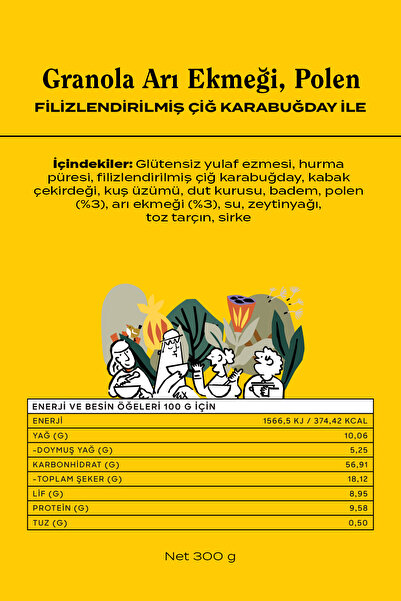 THE GOOD WİLD Granola Karma Paket | Glutensiz Atıştırmalık | Yüksek Lif | Kurutulmuş Çilek | 5 x 300 Gr