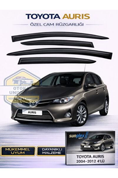 SUNPLEX Toyota Auris 2004-2012 Cam Rüzgarlığı Takım 4’Lü Takım Rüzgar Kesici,...