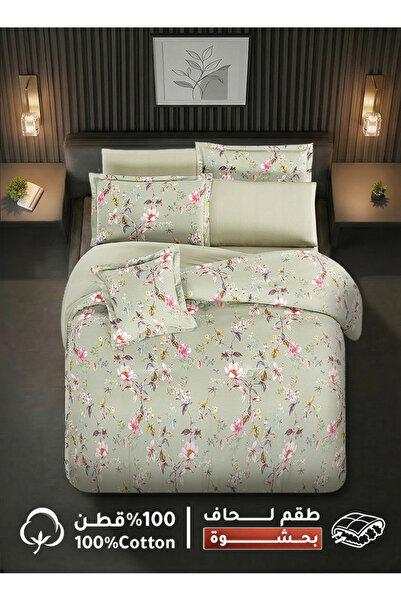 Melen مفارش ميلين | طقم لحاف قطن مزدوج بحشوة سميكة 8 قطع