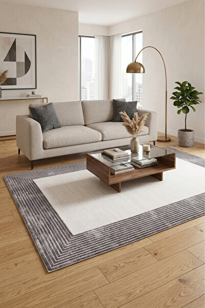 Ceremonyhome Modern Gri Salon Halısı – Makine Halısı, Oturma Odası & Salon Ku...