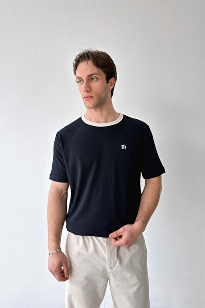 Flaw Wear Havlu Kumaş 90`S Tişört Siyah