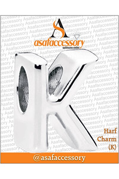 asaf Harf charm | gümüş kaplamadır