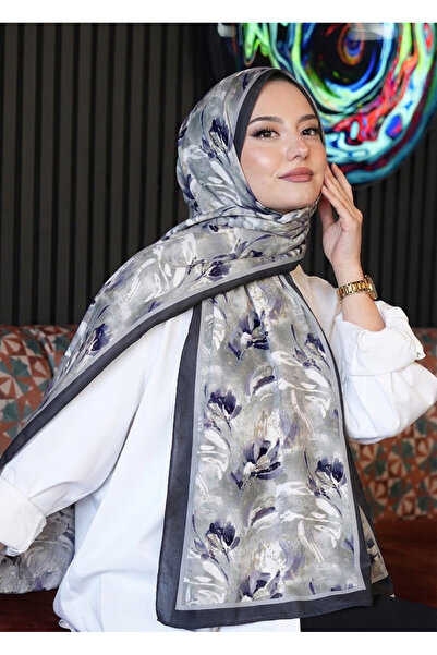 AFVENTE شال ناعم بنمط فرشاة التوليب قطن