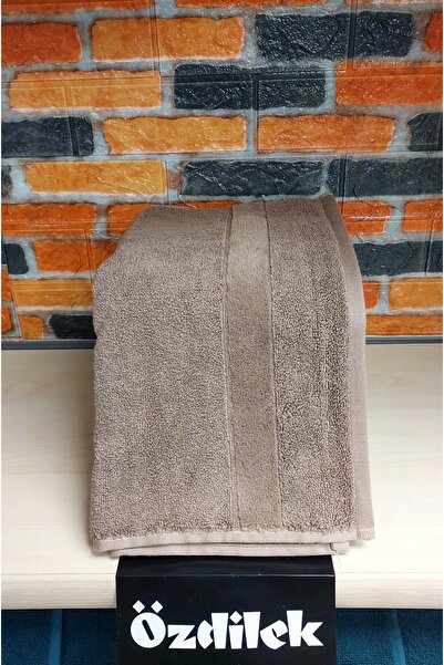 Özdilek Svv Border Büyük Boy Banyo Havlusu (89x173) - Light Brown (A.Kahve)
