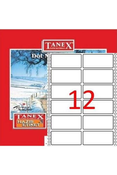 Tanex Tn-0018 Sürekli Form Etiketi 35x77mm