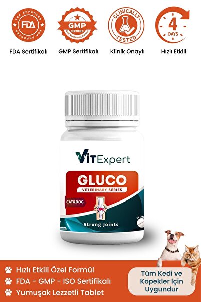 Vitexpert Kedi Ve Köpekler Için Glukozamin Eklem Sağlığı Destekleyici Lezzetl...
