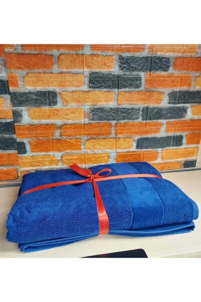 Özdilek Svv Border Büyük Boy Banyo Havlusu (89x173) - Persian Blue (Saks Mavisi)