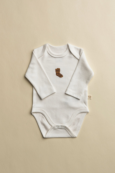 Oh La La Koala For Little Ones Socks Embroidered Long Sleeve Snap Fastener Ba...