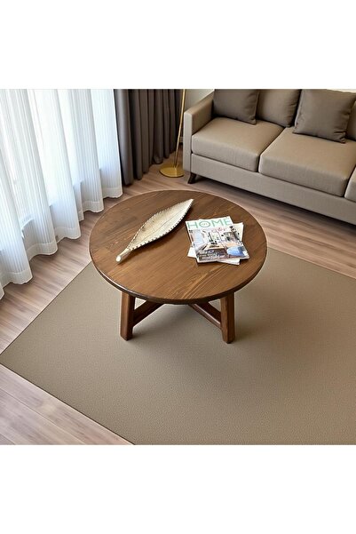 uğurlubaylar %100 doğal ağaç yuvarlak orta sehpa 70cm