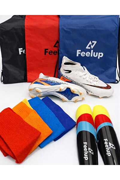 football Σετ ποδοσφαιρικών παπουτσιών unisex 3 τεμαχίων+τσάντα+κάλτσες+προστα...