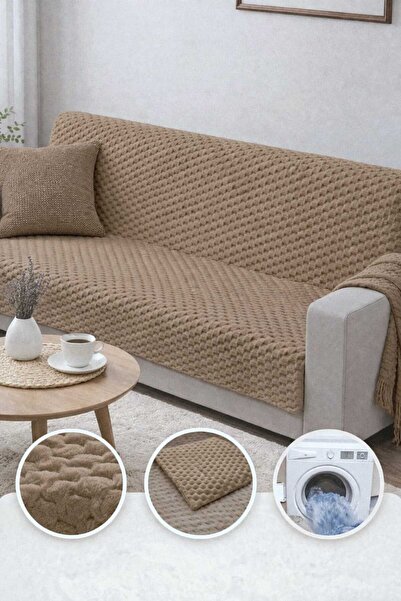 PEREN HOME غطاء كرسي مزخرف حديث ذو ملمس بارز غطاء أريكة 175x215 سم مانع للانز...