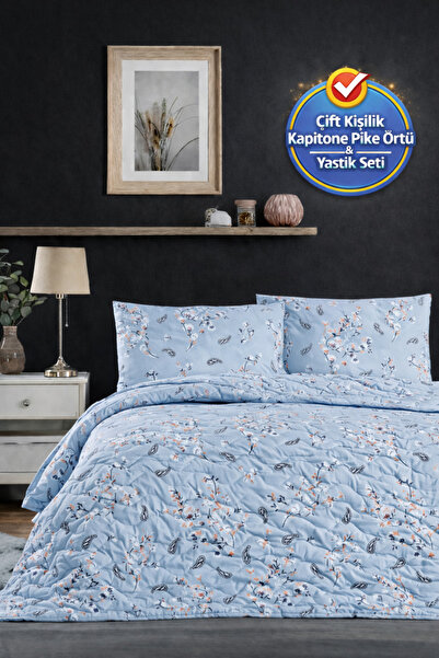 Forev Çift Taraflı Pamuklu Kapitone Pike Seti - 200x230