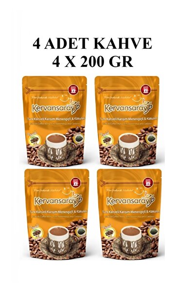 Kervansaray Kahve menengiçli & kakuleli 200gr 4x200gr