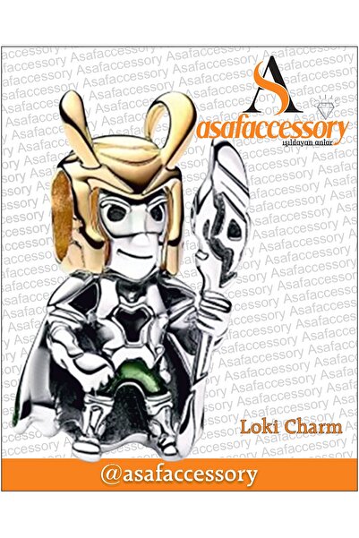 asaf Loki charm | asafaccessory gümüş kaplama