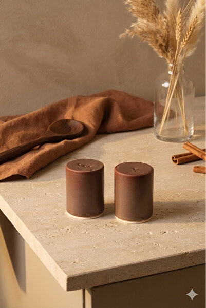 Keramika موزع ملح / فلفل قابل للتكديس من ماتي إيرث 6 سم