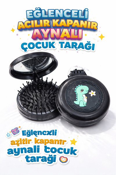 SEVRU Παιδική χτένα με σχέδια με καθρέφτη