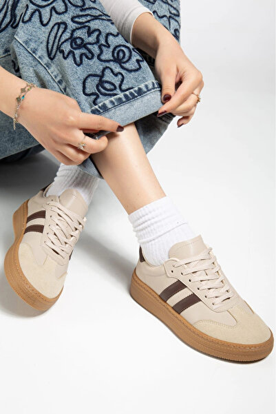Sivarro Nova Spor Gum Taban Günlük Sneaker - Bej