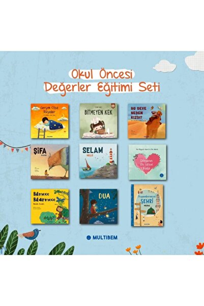Multibem Yayınları OKUL ÖNCESİ DEĞERLER SETİ 8 KİTAP