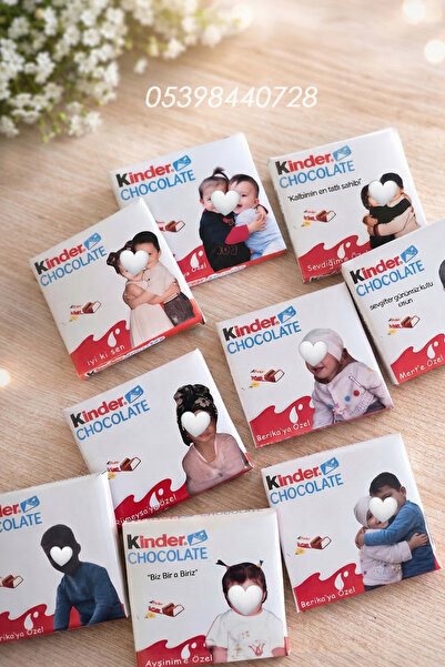 incdesign Fotoğraflı Kinder Çikolata ( Kişiye Özel Fotoğraflı Kinder Çikolata)