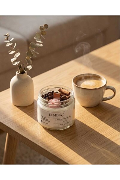 LUMİNA HER MEVSİM Kavanoz Mum ( Şömine Sesli)