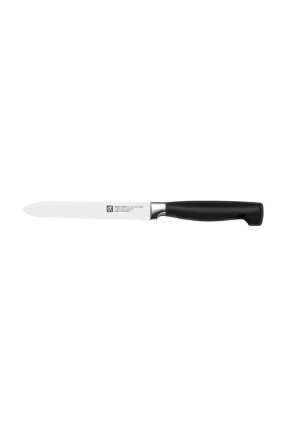 ZWILLING Four Star Çok Amaçlı Bıçak Siyah 13 cm