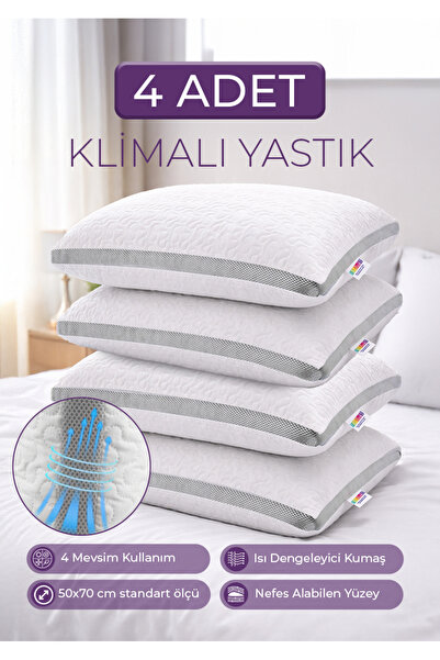 Days In Colours 4 Adet Klimalı Silikon Yastık - DayCool Serisi - 4 x 800 Gram...