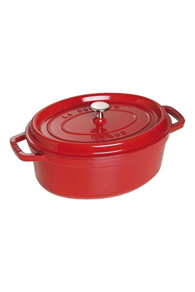 STAUB Döküm Oval Tencere 29 cm Kırmızı