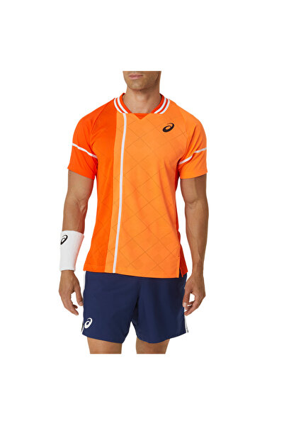 Asics Men's tennis shirt Match Actibreeze SS 2024-Orange-L