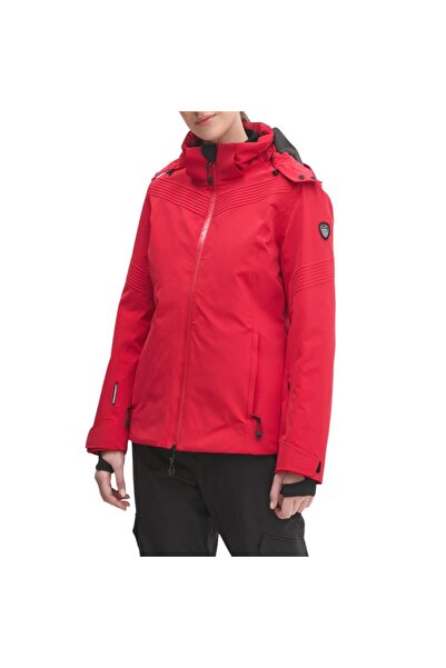 Emporio Armani Women's ski jacket EA7 Cortina Embossed Toray-Red-M